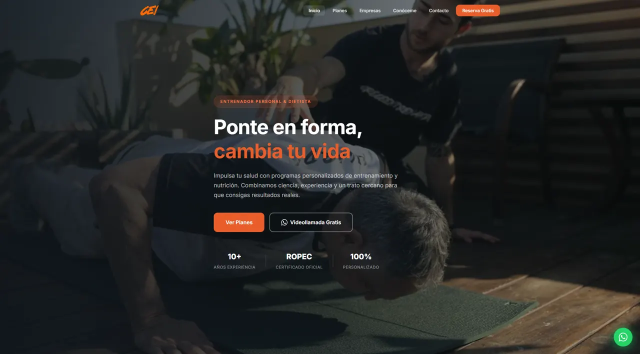 Portada del proyecto Crece Entrenando